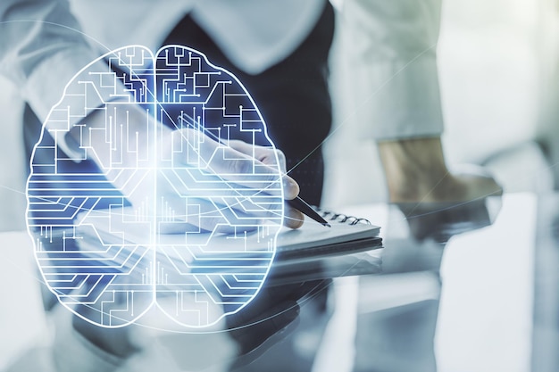 Modern AI platform displaying natural language processing and computer vision tools